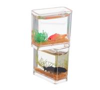 Toyvian 2 Mini Decorazione sospesa del serbatoio mestieri acquario in miniatura piccolo acquario Tank per bambole per una casa delle bambole resina