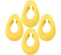 Toyvian 2 Paia Paraorecchie in Silicone Giallo per Tintura Chioma Protezione Termica per Orecchie, Riutilizzabili per Uso Domestico e Lavaggio