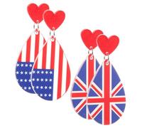 Toyvian 2 Paia Pendenti Patriottici per Festa Indipendenza con Design per Cerimonie e Speciali