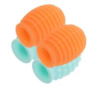 Toyvian 2 Paia Puntoni Silenziatori per Bacchette in Silicone Copertura Protettiva Antirumore per Esercizi Batteria Adatti Molti Modelli Protezione e Piatti Pratici per Domestico e Studio