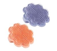 Toyvian 2 Pettini Per Il Cuoio Capelluto Del Bambino: Spazzola Da Bagno in Silicone Morbido Per Neonati - Spazzola Per Shampoo Con Motivo A Leone - Scrub Per La Crosta Lattea Del Neonato