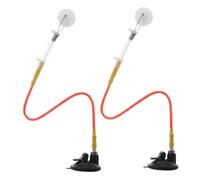 Toyvian 2 Pezzi Allenatore Portatile di Ping Pong con Base a Ventosa | Pvc e Asta, Simulazione di Servizio , Installazione Facile, per Pratica Individuale e Tecnica