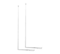 Toyvian 2 Pezzi Bacchette Rabdomanti Portatili in Inossidabile Bastoni Rilevamento Outdoor Resistenti e Leggeri Strumenti Pratici per Attività Estive e