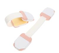 Toyvian 2 Pezzi Blocco cassetto antipizzicamento Serratura per armadietti chiavistello spazzatura costumista tappo Blocchi del serrature per nell'armadio addominali rosa