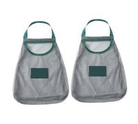 Toyvian 2 pezzi Borsa Rete Vegetale Appendi Frutta Verdura Sacchetti Riutilizzabili in Poliestere Traspirante per Aglio Radice Speziata Patate Organizzazione Cucina