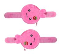 Toyvian 2 Pezzi Braccialetti Slap per Borsa Portamonete Zip da Bracciali Forma Coniglio per Feste e Giochi Accessorio Adorabile per Ragazzi e Ragazze
