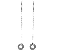 Toyvian 2 Pezzi Catena per Piatti Batteria Jazz Regolabile Accessorio per Drum Kit Argento Migliora Effetto Sibilo e Sustain per Performance Professionali