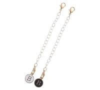 Toyvian 2 Pezzi Ciondoli Lettera per Tazze Accessori Decorativi e Neri per Maniglie Appendibile Versatile per Chiavi e Decorazioni