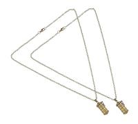 Toyvian 2 pezzi Collana Urna Ceneri in Rame Solido Pendente Memoriale Aperto con Incisione Sei Parole Portasouvenir per Ceneri Animali Domestici e Ricordo Cari Resistenti e Facili da