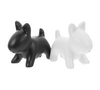 Toyvian 2 pezzi Contenitori Spezie Ceramica Forma di Cane Shaker Creativi per Cucina e Outdoor Facili da Pulire per Organizzare Condimenti in Barbecue e Ristoranti