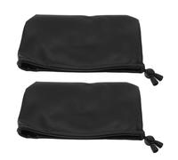 Toyvian 2 Pezzi Cuscinetti Morbidi per Le Maniglie e Ascelle di Stampelle in PU Nero, Accessori per Supporto Affidabile di Anziani in Casa e Viaggio
