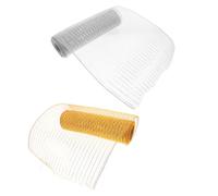 Toyvian 2 Pezzi di Nastro a Rete per Ghirlande 10 Pollici X 10 Iarde Maglia Decorativa in Plastica Morbida e Flessibile per Decorazioni Natalizie Matrimoni e Progetti Fai da Te