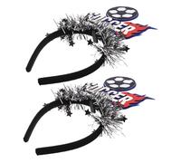 Toyvian 2 Pezzi Fasce per Chioma da Calcio e Bambine, Fascia Elastica Antiscivolo per Feste a Tema Calcio e Sostenitori, Accessori per Eventi e Photo Booth Mondiali 2026