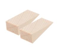 Toyvian 2 Pezzi Fermaporta Triangolare in Legno Massello Beige | Antiscivolo e Resistente al Vento, Finitura Liscia Venatura Naturale, per Porte Interne e Tappeti