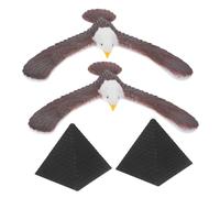 Toyvian 2 Pezzi Giocattolo dell'aquila in giocattoli fisici supporto piramidale in giocattolo equilibrato gioco di gravitazionale AbS Light Brown