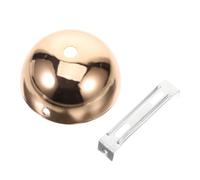 Toyvian 2 Pezzi Kit Piastra Soffitto per Lampada Sospesa e Plafoniera, Semicircolare, Ferro e Rame, Oro, con Staffa a Croce e Viti, per Ufficio e Interni Moderni