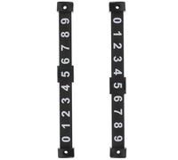 Toyvian 2 Pezzi marcatore di biliardino table soccer tablesoccer football table contatore punteggio foosball table bot calcio puntello da biliardino da tavolo Segnapunti portatili pp Black
