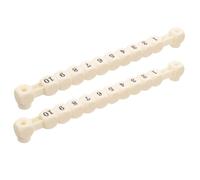 Toyvian 2 Pezzi marcatore di biliardo punteggio del calcio balilla partita di calcio strumenti per il calcio balilla Segnapunti del biliardino Plastica ecologica bianca