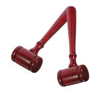 Toyvian 2 Pezzi Martelletto da Giudice per Costumi da Avvocato e Cosplay Accessorio per Halloween e Giochi Ruolo per Sicuro e Pratico per Ogni Occasione