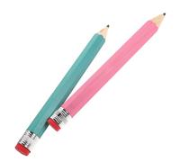 Toyvian 2 pezzi Matite Jumbo in Legno Colorate Matite Giganti per Disegno Scrittura e Gadget Regalo per Scuola Versatili per Uso Creativo e Decorativo