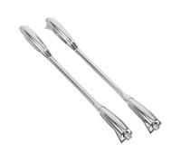 Toyvian 2 Pezzi Orecchie lunghe e testa di palo serrature del tamburo gancio ad artiglio del tamburo alette del rullante gancio per rullante in metallo Silver