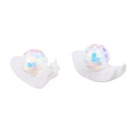 Toyvian 2 Pezzi Palla Specchio Decorativa Disco Retrò Beige per Finestra | Rifrazione della Luce Solare, Crea Punti Luminosi in Movimento, Manutenzione Facile, Effetto Scintillante