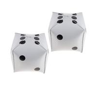 Toyvian 2 pezzi Palloncini Forma di Dado in Alluminio per Feste Tema Decorazioni Party Eleganti e Resistenti per Serate di Gioco e Foto Divertenti