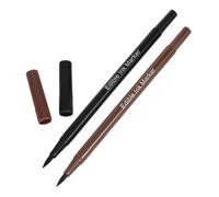 Toyvian 2 Pezzi Pennarelli Alimentari Commestibili Doppia Punta per Decorazione Torte e Biscotti Penne Coloranti per Dolci Leggere e Facili da Usare da Nero e Marrone per Creazioni di