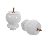 Toyvian 2 Pezzi Pies para muebles Piedi per mobili Gambe di Divano in Stile transitorio White