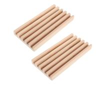 Toyvian 2 Pezzi Porta Domino in Legno Compatto, Vassoio Organizzatore | Design Elegante e Leggero, Uso in Riunioni al Chiuso E'aperto, Colore Khaki