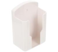 Toyvian 2 Pezzi Porta Telecomando da Parete Bianco in Plastica senza Fori | Struttura Semplice, Apertura Inferiore, Gancio Incluso, per Ufficio e Camera, Ordine Rapido
