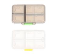 Toyvian 2 Pezzi Portapillole in Plastica Pp, Organizer a Scomparti | Struttura a Griglia, Coperchi Indipendenti, Design Sigillato, per Viaggio, Weekend, Carte e Oggetti Colore Casuale