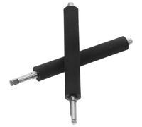 Toyvian 2 Pezzi Rullo Stampante per Etichette, Albero del Rullo di Ricambio per Stampante di Etichette, Ferro e Silicone, Nero, per Esigenze Commerciali e Situazioni ad Alta Pressione