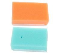 Toyvian 2 pezzi Shampoo e Massaggiatore Capelluto per Ragazzo Ragazza con Spugna Morbida Verde e Arancione Delicato e Sicuro per Bagnetto e Massaggio Corpo