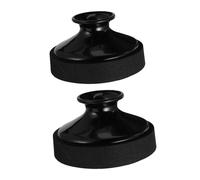 Toyvian 2 Pezzi Silenziatori per Sax Contralto in Plastica Smorzatori Rotondi per Pratica Silenziosa Riduzione Rumore Compatibili con Vari Modelli Nero