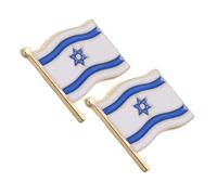 Toyvian 2 pezzi Spilla Smaltata Bandiera Israele in Resistente Spilla Zaino e Risvolto per Feste e Ricordi Simbolici Uomo Donna