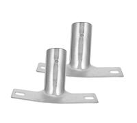 Toyvian 2 pezzi Staffa Manico Scopa in Metallo Resistente con Connettore Filettato Ricambio per Manici di Scopa e Aste Prolunga Vernice Facile Installazione e Sostituzione Rapida