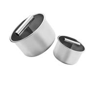 Toyvian 2 pezzi Stampo per Polpette in Acciaio Resistenti Pressa Manuale Multifunzione per Polpette Uniformi Strumento Robusto e Facile da Pulire per Cucina Domestica e Riutilizzabile