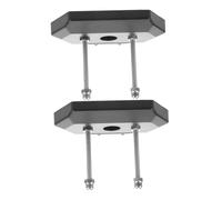 Toyvian 2 Pezzi Supporto da Parete per Skateboard Porta Deck Orizzontale per Esposizione e Conservazione Montaggio Facile e Resistente Nero