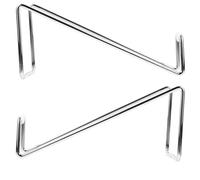 Toyvian 2 Pezzi Supporto per Bottiglie di Vino in Ferro, Design Triangolare | Espositore da Tavolo Freestanding, Bordo Liscio Arrotondato, Confezione, Stile Moderno