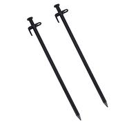 Toyvian 2 Pezzi Unghie Neve Addensate e Allungate Campeggio Sostituzione Pioli Per Pali Della Palo Vite- Accessori Picchetti Picchetto a Acciaio Inossidabile Nero