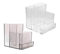 Toyvian 2 Pezzi Valigetta Porta Trapano per Unghie in Pp Design a Scomparti Multipli, Resistente e Facile da Mantenere, per Progetti di Nail Art e Pratica Manicure