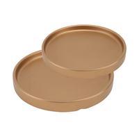 Toyvian 2 Pezzi Vassoio per Piante in Cemento, Base Semplice | Protegge la Superficie, Meno Pulizia e Niente Macchie D'acqua, per Balcone e Giardino