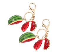 Toyvian 2 Portachiavi Anguria Portachiavi Frutta Realistici per Borsa e Zaino Accessori Decorativi per Feste Tema
