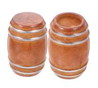 Toyvian 2 Pz Accessori Per Il Bar Della Casa Delle Bambole Balle Prodotti Animali Arredamento Impostore Mini Auto Giocattolo Con Botte Di Whisky Giochi Attivatore Figurine Barile Di Legno