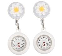 Toyvian 2 Pz Orologio Da Taschino Da Orologio Da Tasca Medico Orologio Da Tasca Da Regali Di Laurea 2023 Orologio Da Zaino Telescopico Bicchiere Bianca Zou Ju Mancare