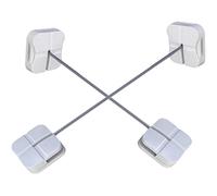Toyvian 2 Pz Serratura Affitto Retrattile Chiavistello Piccoli Forno Armadi a Prova Di Bloccabile Serrature Per Per Presa Copre a Prova Di Porta Abs Silver
