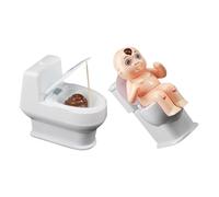 Toyvian 2 Scherzo Toilette Spruzza Divertente e Adulti Portatile e Sicuro per Feste e Eventi Design Realistico e Superficie Liscia
