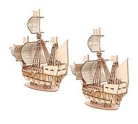 Toyvian 2 Set Di Giocattoli Da Assemblare Puzzle Modelli Di Giocattoli Barche Galleggianti Modelli Di Barche A Vela Creative Modelli Di Barche A Vela Modelli Di Puzzle Giocattoli