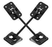 Toyvian 2 Set Fermo Porta Auto e Camper in Plastica Nera, Leggero | Fissaggio Stabile della Porta, Installazione Semplice, Protegge i Passeggeri, Uso su Auto e Camper